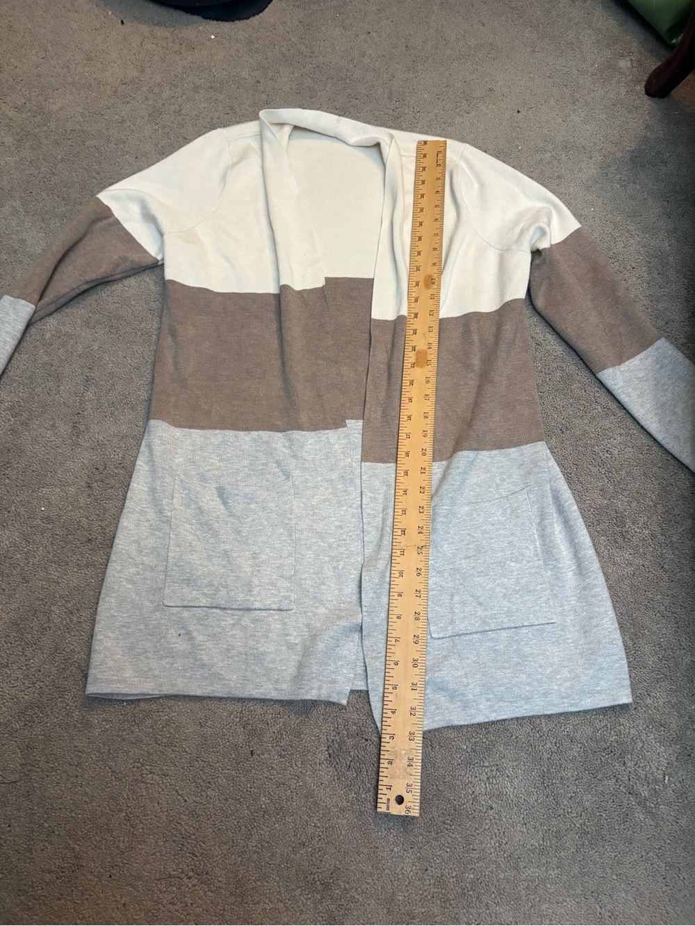 Cyrus Devotion Lightweight Open Cardigan in Cream